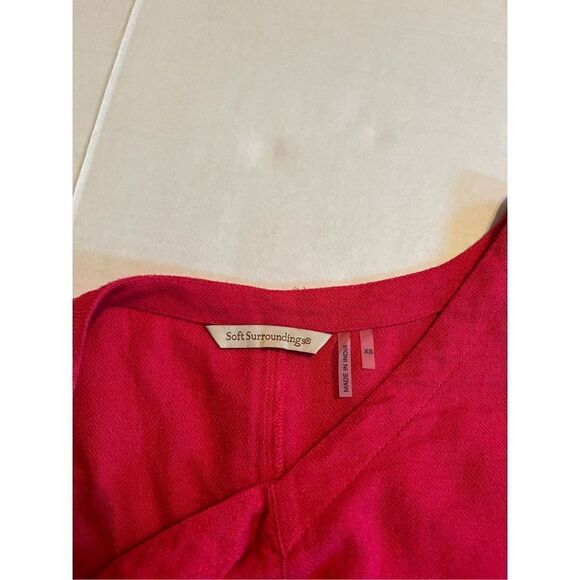 Soft Surroundings XS rose pink Gabby Gauze tunic - Picture 4 of 6
